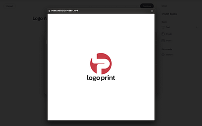 Logo Animation for Logo Print animation logoanimation logomotion motion graphics