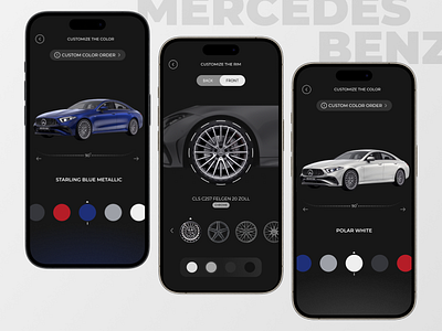 Mercedes Configurator app auto automobile automotive configuration configurator crm custom dealership design drive saas transport trending ui vehicle