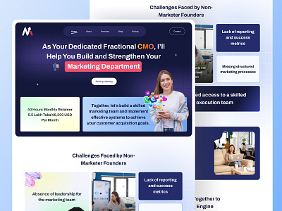 Marketing Landing Page Design. design landing page marketing marketing ui design marketing ui ux design markting landing page ui ui landing page ux website website ui