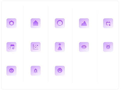 Sleep Icon app branding color design illustration iphone logo page ui web