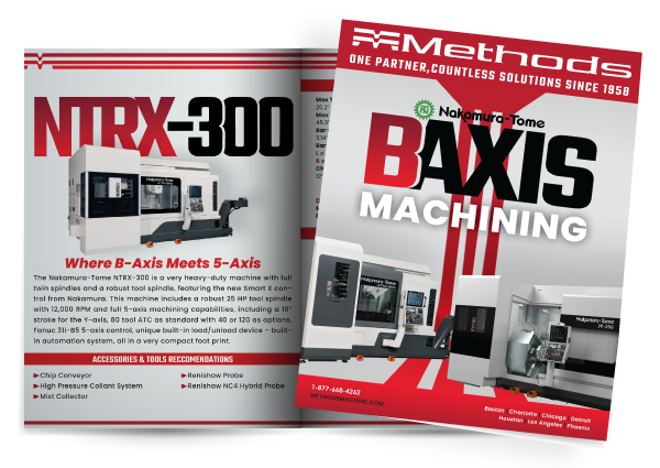 Methods Machine Tools - Print and Digital Ads/Social cnc corporate email design email marketing holiday html machining print ad print design social media tech