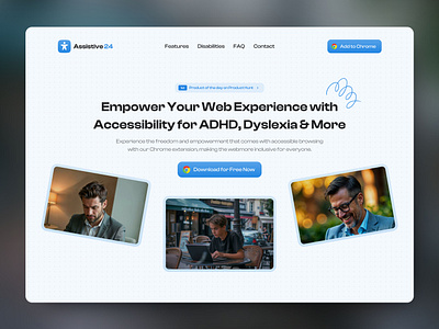 Assistive24 - Hero Section Redesign assistive24 figma framer hero section redesign landing page design product design responsive design uxui design web design