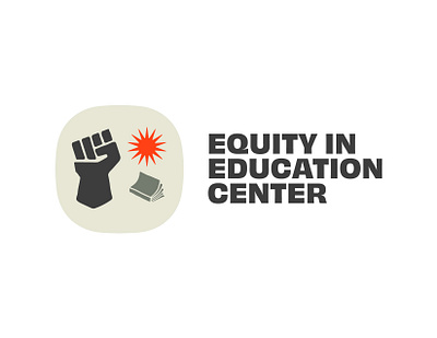 Equity In Education Center Logo book branding design education equity graphic design hand logo sun