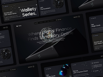 Wallet Digital Finance bank branding business custemer design digital banking finance fintech landing page loan online wallet saas service startup transaction ui ux wallet webdesign website