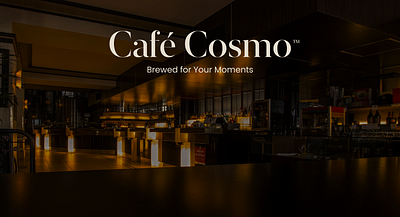 Brand Identity Project #3 - CaféCosmo brand identity branding creative design design figma graphic design