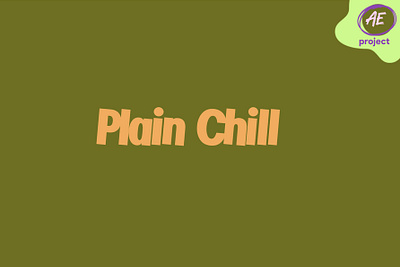 Plain Chill | Song Lyrics Template after effects project after effects template graphic design song lyrics template