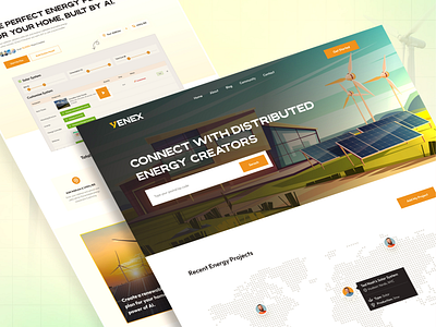 Yenex: Distributed Energy Systems Website Case Study dashboard e commerce eco friendly energy system website energy website logo manufacturing website renewable energy solar energy user interface web design