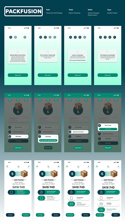 Packfusion branding graphic design ui ux vector