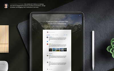 Viafoura Conversations redesign design product design ui ux
