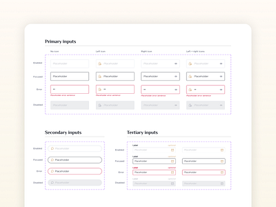 🎨 UI Kit – Input Components componentdesign designsystem formdesign inputfields uicomponents uikit