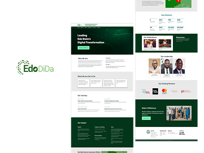 Edo State Digital Governance and Data Management Agency Website figma product design ui uiux user interface web design