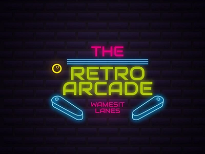 the retro arcade branding graphic design logo