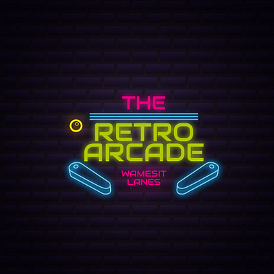 the retro arcade branding graphic design logo