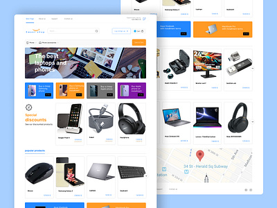 Responsive Website - Electronics and Gadgets Shop e commerce electronics gadgets layout menu mobile responsive rwd shop store website websites