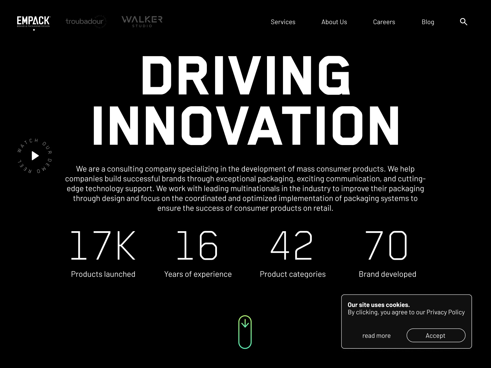 Homepage Design & Motion 3d animation branding graphic design motion graphics ui