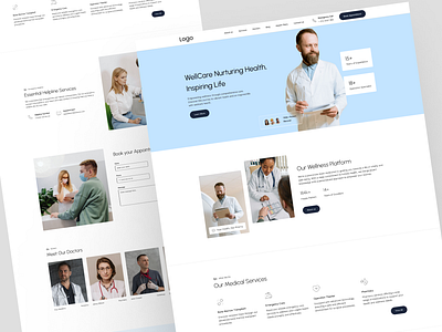 Healthcare Website business clinic design doctor figma health healthcare hospital medical medicine uiux web design