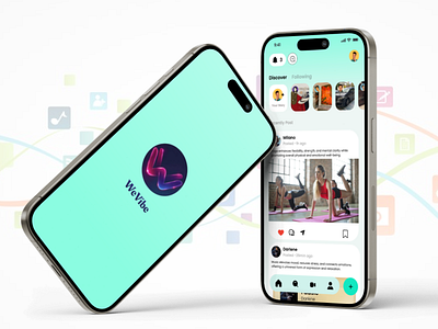 WEVIBE-Social Media App UI Design app design ui ui design ui interface uiux