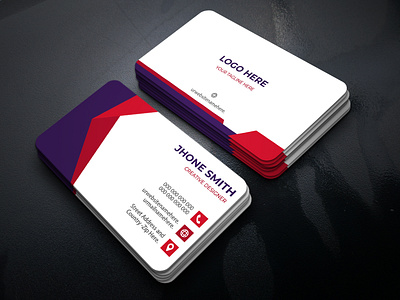 Modern Business card design company logo contact number creative designer) email address expertise innovative name premium professional quality service reliable slogan or tagline