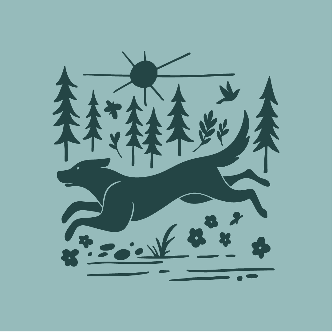 Adventure with Dogs adventure apparel design dog dog walk dogs hike illustration outdoors