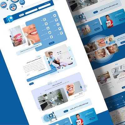 Dental site branding graphic design logo ui ux