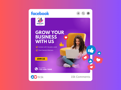 Business Growth Social Media Post Design ads advertising branding business design graphic designer growth marketing post services social media post socialmedia