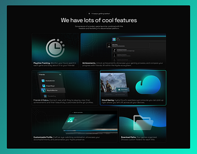 Feature Showcase Bento Grid - Landing Page bento bento features bento grid design feature section graphic design landing page ui ui design ui ux uiux web design