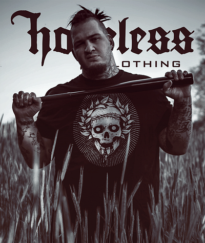 Hopeless Clothing Shots branding graphic design product design