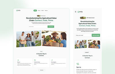 Era Agro Landing Page agriculture agro branding design illustration landing page logo ui uiux ux