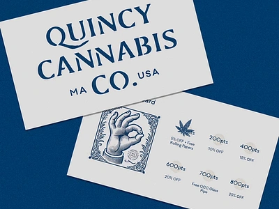 Quincy Cannabis Co Branding branding cannabis custom design massachusetts quincy type typography