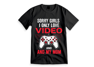 My latest T-shirt Design design gaming gamingcommunity graphic design illustration linkedincreatives momsandgamers t shirt design typography design vector