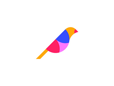 Colorful bird logo bird logo branding colorful logo design minimal modern multicolor nature logo sparrow logo