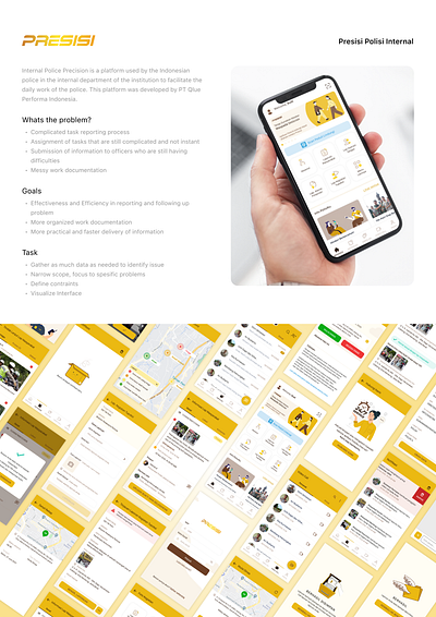 Presisi App Concept app design reporting ui ux