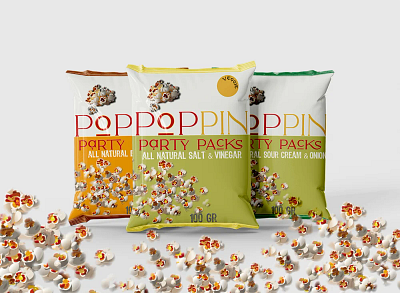 poppin party packs branding design