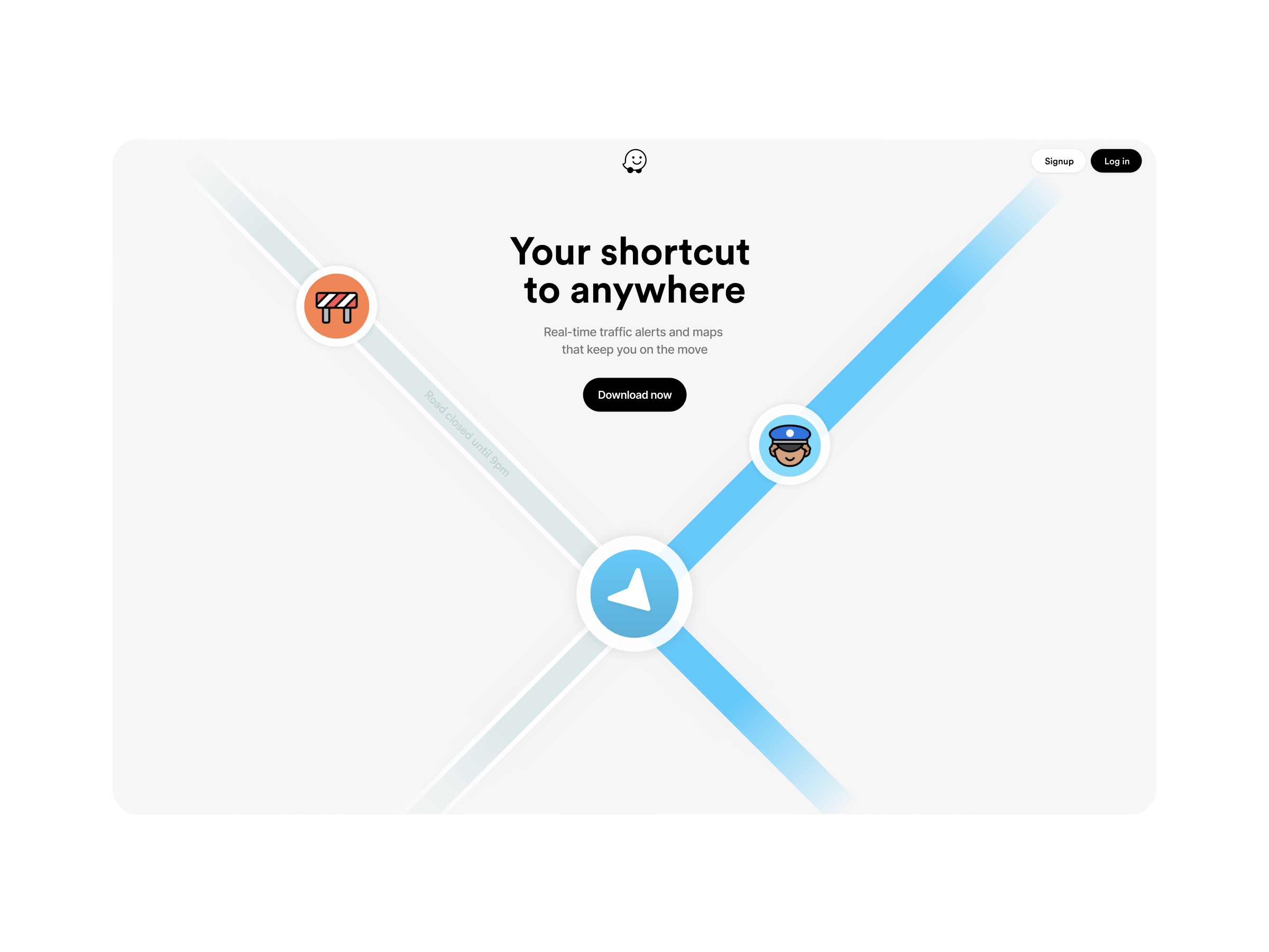 Waze hero redesign concept bold branding car design graphic design minimal navigation transport typography ui waze website