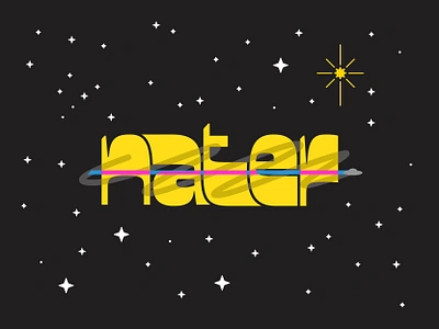 doodle doodle name nater space typography