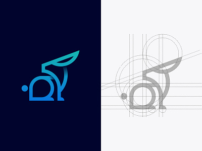 Bunny Geometrical Logo - Visual Identity brand book brand identity branding corporate identity design graphic design logo visual identity