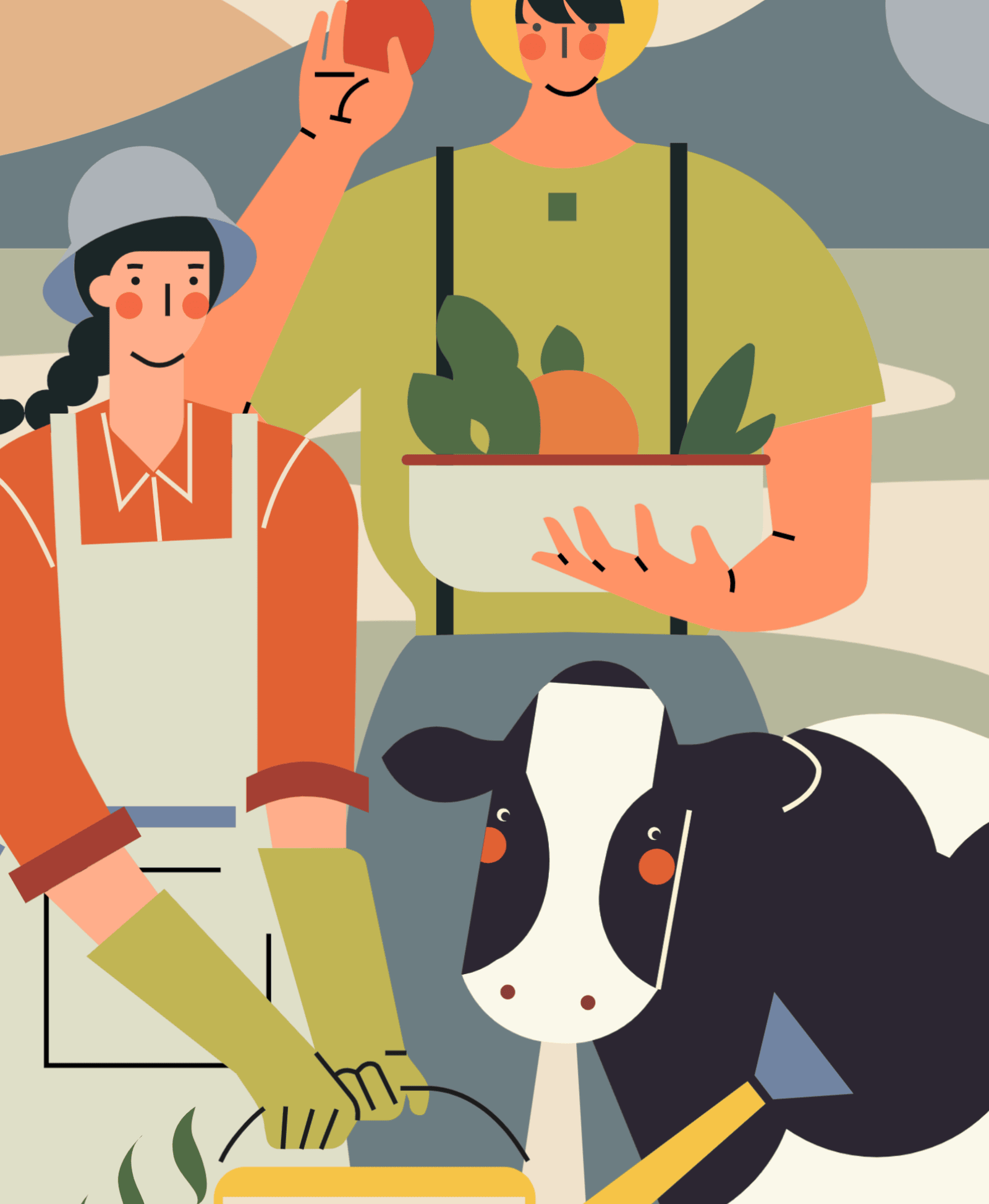 小园素作品 | 海报插画设计 | UI运营插画设计 design flat graphic design illustration vector