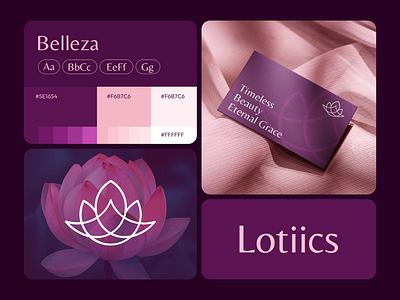 Lotiics Branding b2b beauty brand identity branding branding concept care cosmetics graphic design ingredients logo makeup mockup print rukuru skin skincare wellness woman