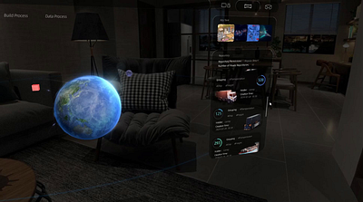 Interactive UI Design 3d animation digital twin ui visualization web design