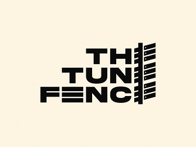 The Tune Fence branding character combination design dualmeaning fence fencelogo graphic design icon logo mark negativespace property symbol tune vector