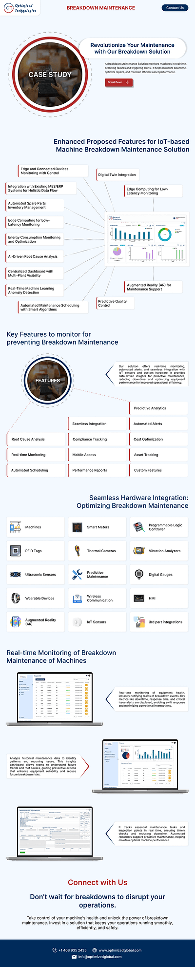 Breakdown Maintenance Case Study breakdownmaintenance design dribbble iot maintenance optimizedtechnologiesinc ui ux