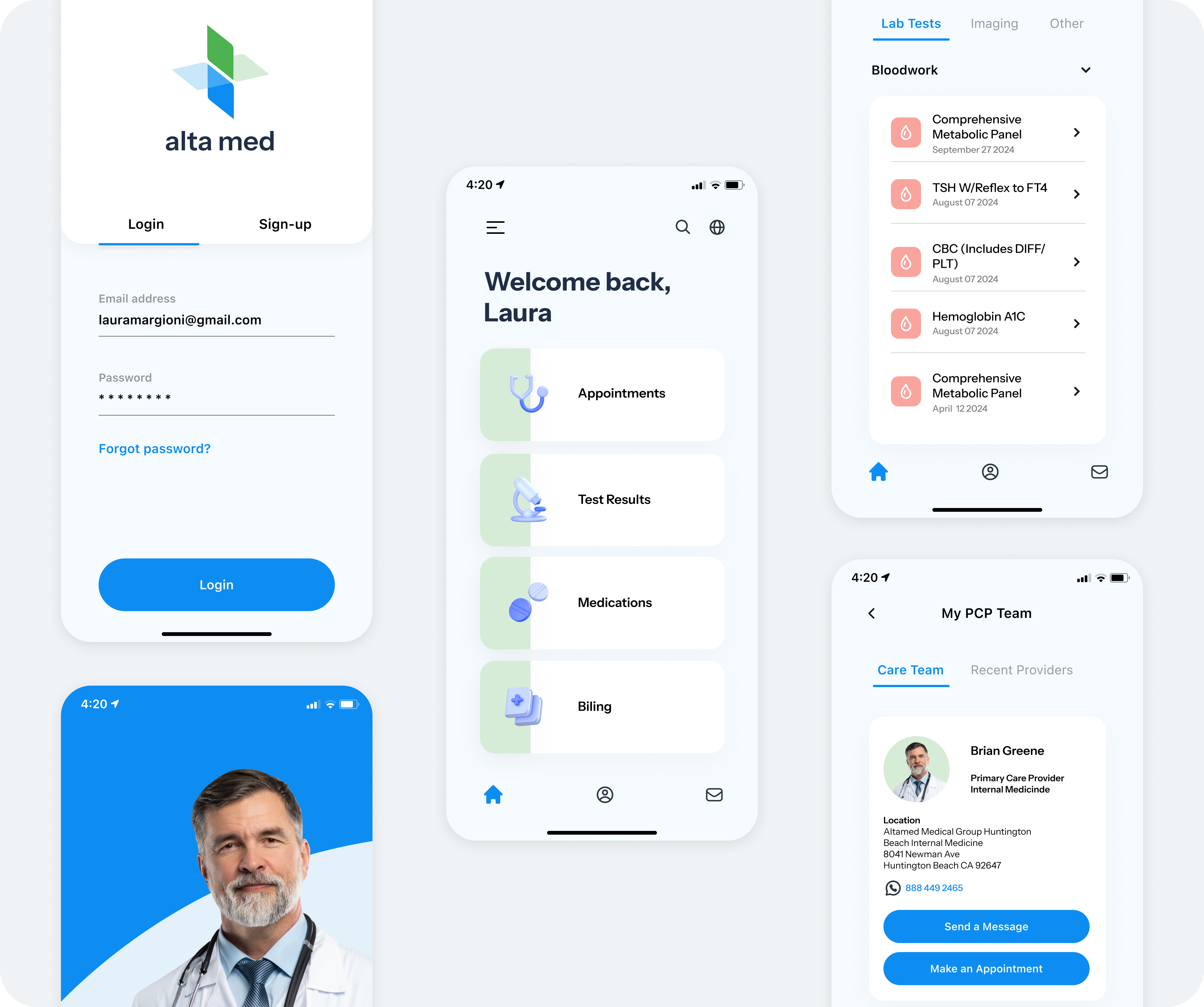 Medical App medical app mobile mobile app product design ui ux