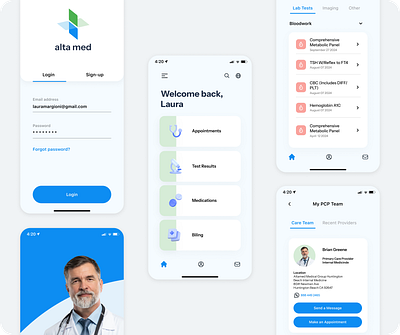 Medical App medical app mobile mobile app product design ui ux