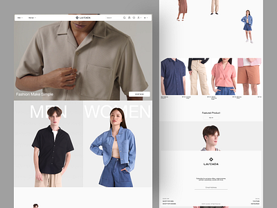 Fashion Ecommerce Website Design clean e commerce ecommerce fashion fashion e commerce landing landing page online shop online store shop shopify store ui ux web web designer webflow website website designer