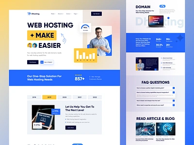 Hosting Provider Website Homepage UI/UX Design agency agency website broadband websites company website design homepage hosting provider uiux hosting provider website hosting website design landing page modern hosting website design panze studio ui uiux