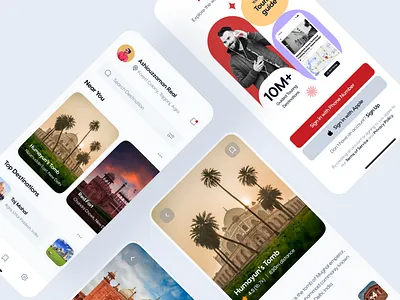 Touring AI mobile app design ai app app design design mobile travel ui ui ux ui design ux