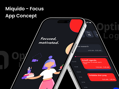 The Focus App Concept 3d animation branding design figma graphic design graphics illustration logo motion graphics ui uiux vector