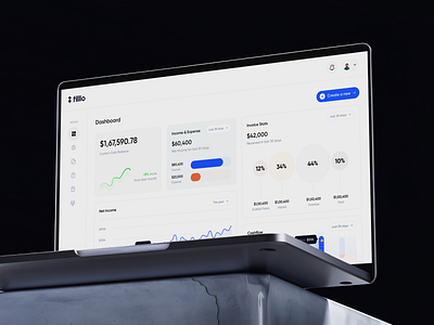 Filllo Money Management - Dashboard Design admin panel dashboard dashboard design design filllo filllodesign management money management on demand service saas saas design ui design uiux ux design web app web app design web design website design