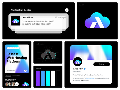 Secure Hosting Logo | Web Hosting |Branding | Cloud Hosting Logo astra host brand guideline cloud cloud computing cloud hosting cloud logo domain firqah firqah lab graphic design host host server hosting logo hosting managment hosting platform hosting provider secure hosting vps web hosting whmcs