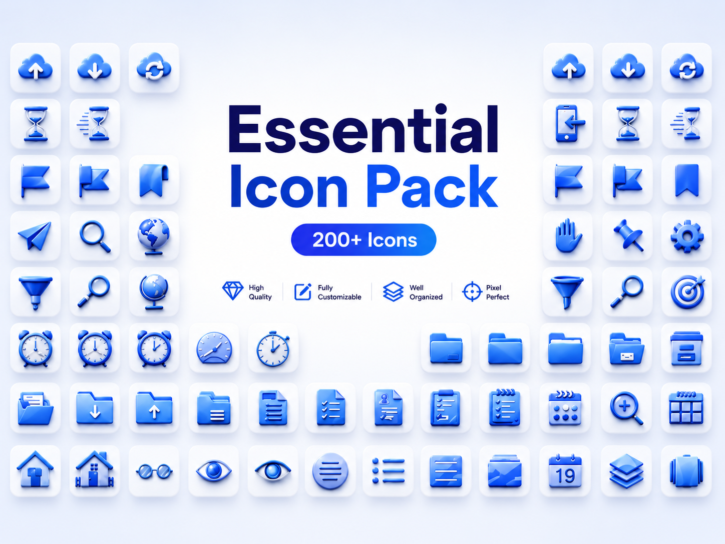 Essential Icon Pack branding digital assets graphic design icon icon pack icon set illustration logo